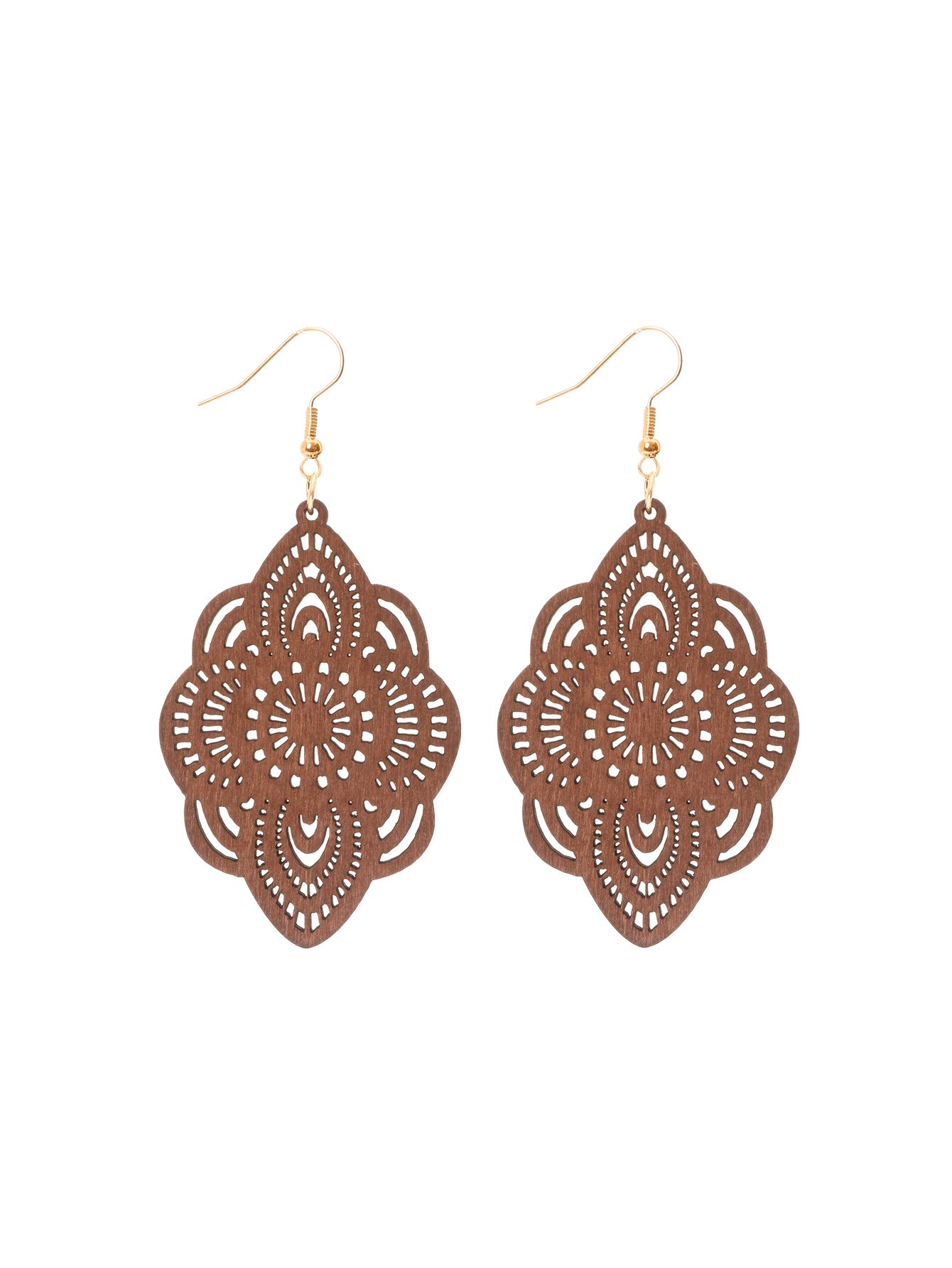 Wholesale Carved Pattern Pendant Vintage Elegant Earrings